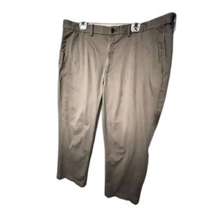 Haggar iron free premium tan khaki pants 44x32